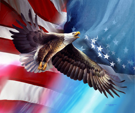 American Eagle Flag Decorative Flag Praise Dance Worship