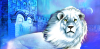 White Lion Flag - white lion praise and worship banner